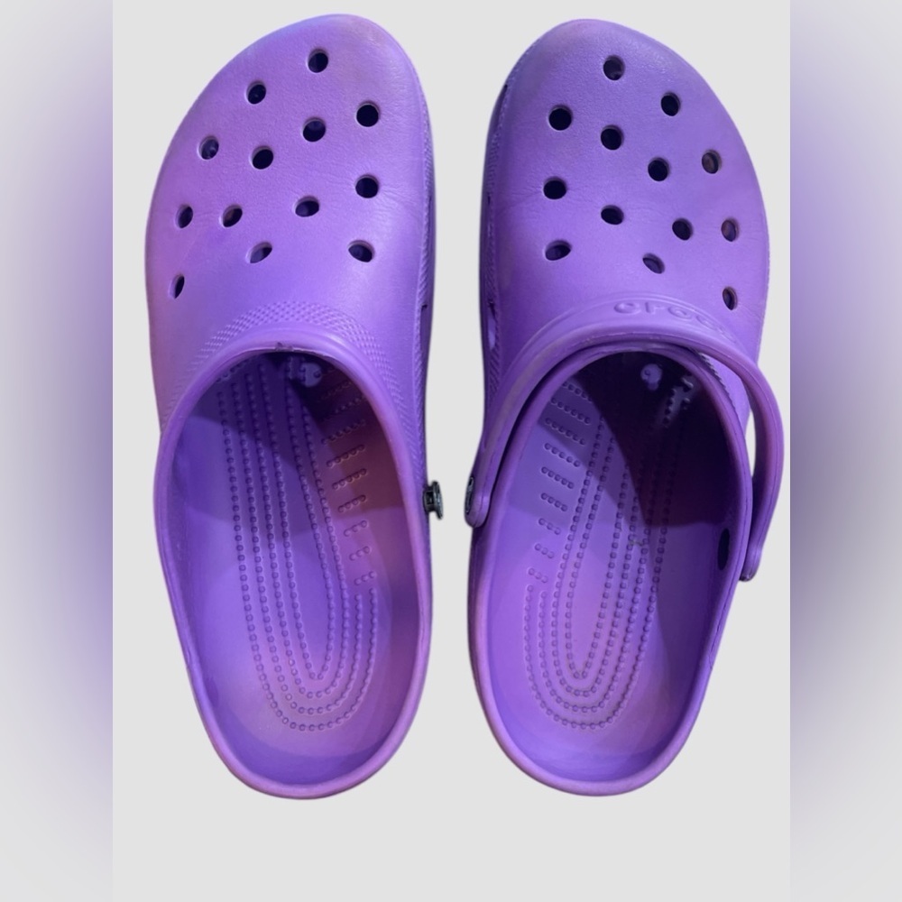 CROCS Original Classic Purple Clogs Sandals Shoes Mens 11 Preowned